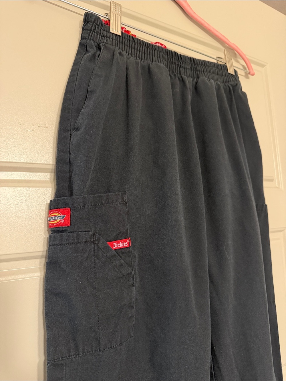 Dickies Black Cargo Elastic-Waist